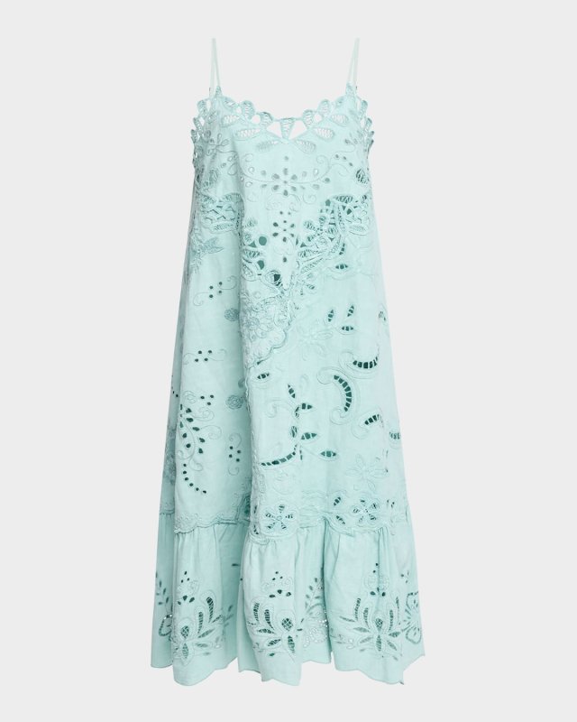 Iyla Embroidered Slip Dress